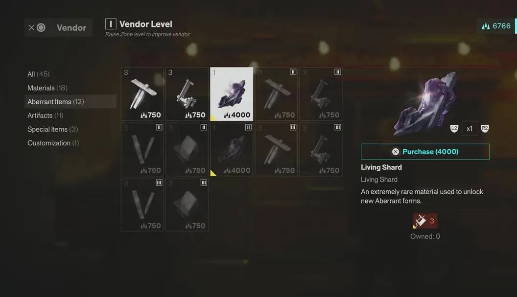 Merchant selling Active Fragments for 4000 Source