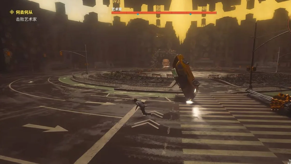 The Artist boss fight in Control: Resonant